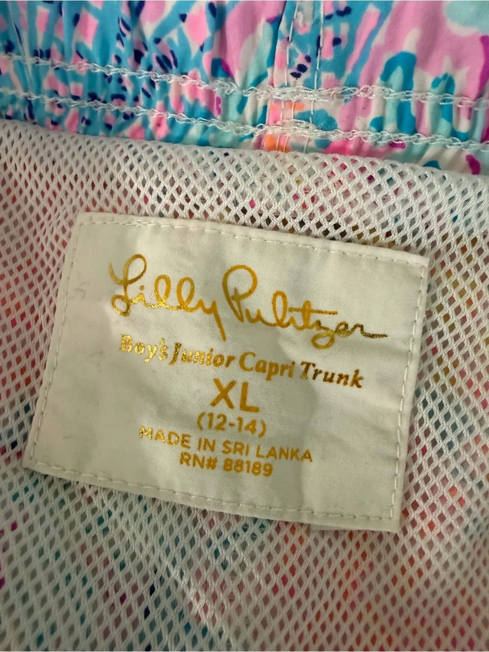 Lilly Pulitzer Junior Capri Swim Trunks